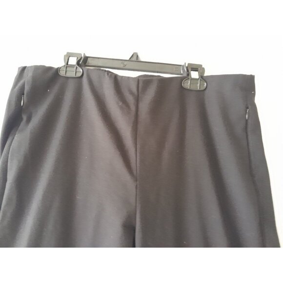 J. Jill Essential Cotton Stretch Pants Size 10 Black Minimalist Capsule - Picture 2 of 10